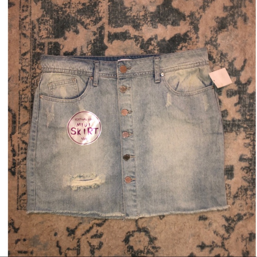 YMI denim mini skirt